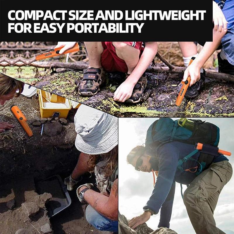 Handheld Metallldetektor Metall-Pinpointing-Stab Wasserdichter Kleiner Metallldetektor Hohe Genauigkeit Tragbarer Finder Edelsteine Jagdwerkzeug