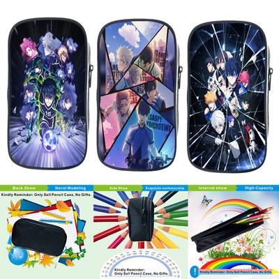 Blue Lock Isagi Yoichi Storage Bags Cartoon Anime Nagi Seishiro Pen Bags Students Pencil Case Coin Purses Birthday Gifts For Friends