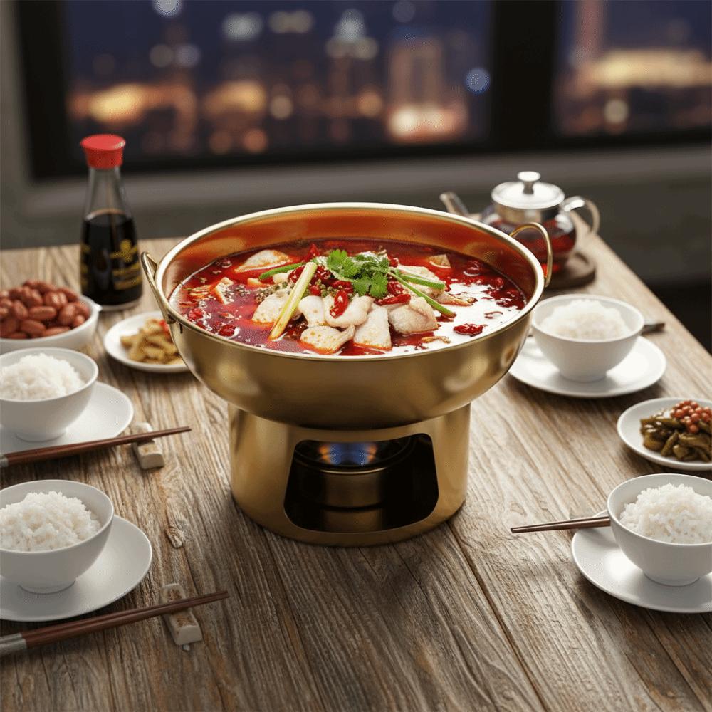 Double Ear Dessert Hotpot Thickened Charcoal Hot Pot Trendy Tom Yum Hot Pot  Restaurants