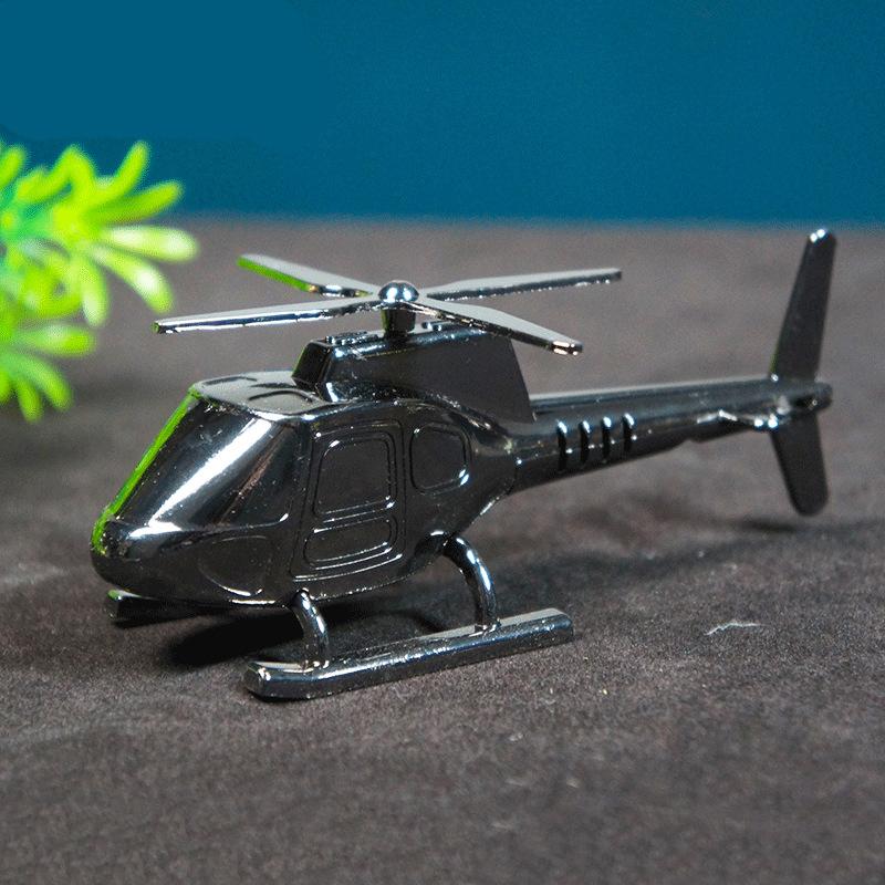 6 Colors Creative Helicopter Model Toys Metal Crafts Zinc Alloy Airplane Kids Toys Decorations Ornaments for Boys Children Gifts