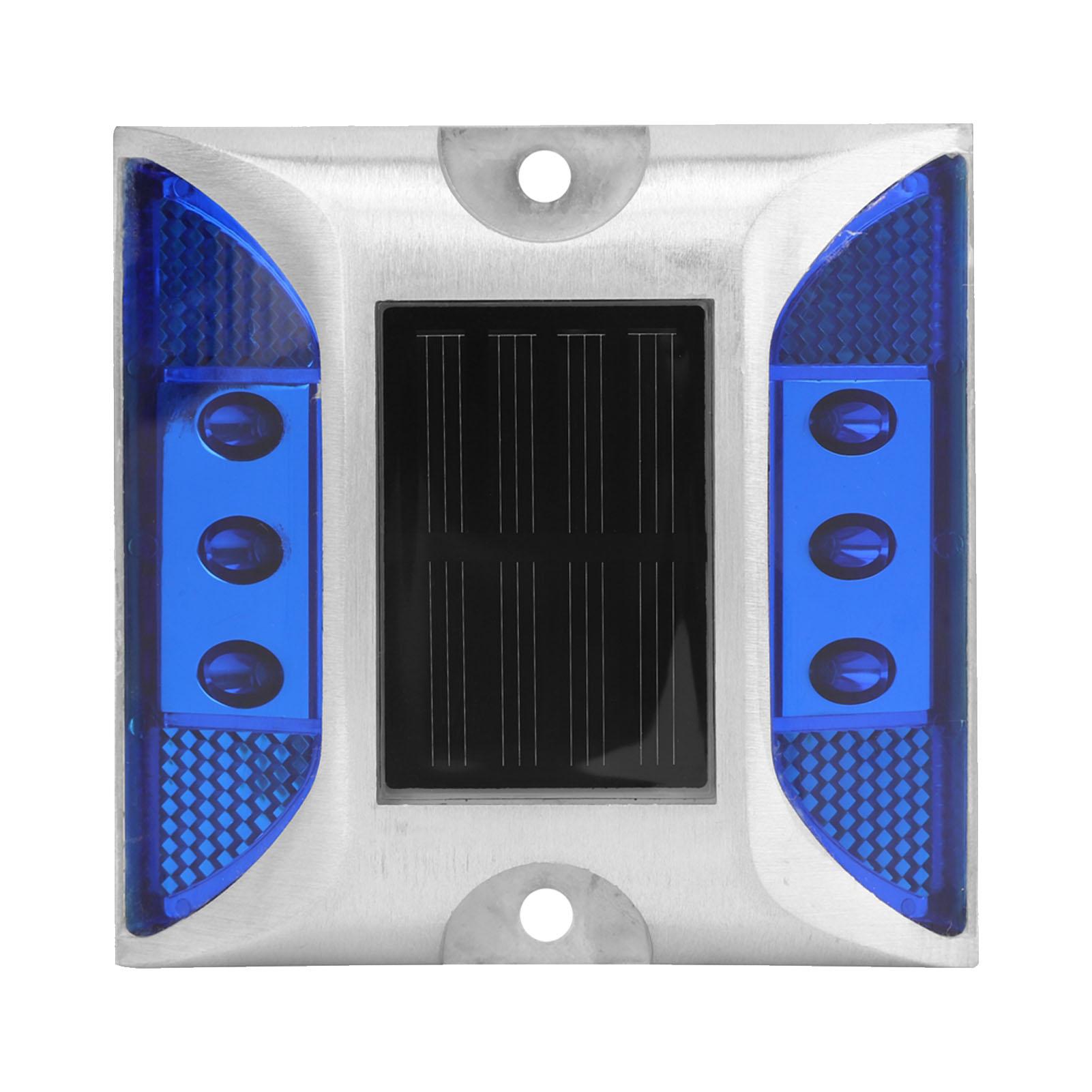 LED Ground Lights Waterproof Road Stud Lights Solar Driveway Lights Road Highway Spike Lamp Ground Marking Lighting Supplies