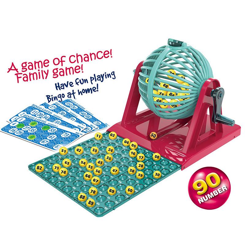 Cross-border Bingo Mini Lottery Machine: Interactive Hand-Crank Number Caller Toy for Kids