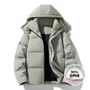 Winter Hooded Down Jacket Couples Solid Color 90 White Duck Thick Warm Fashion Coat