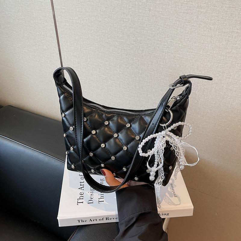 Nischen-Einschulter-Achseltasche, neue trendige Diamantketten-Handtasche, modische vielseitige Umhänge-Tragetasche