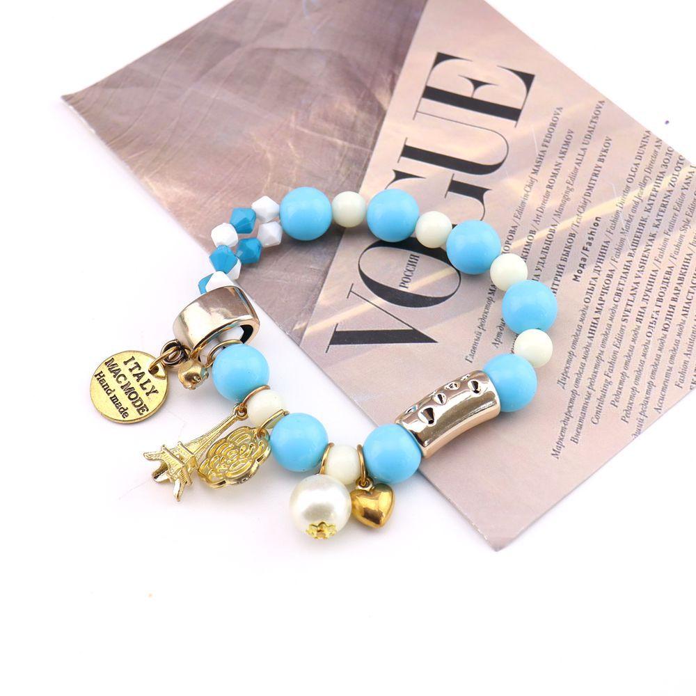 Sweet Little Fresh Flower Iron Tower Love Temperament Bracelet B104