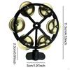Hi Hat Tambourine Drum Cymbals Diameter 11.5cm Bell with Metal for Concert Ensemble Kids Adults