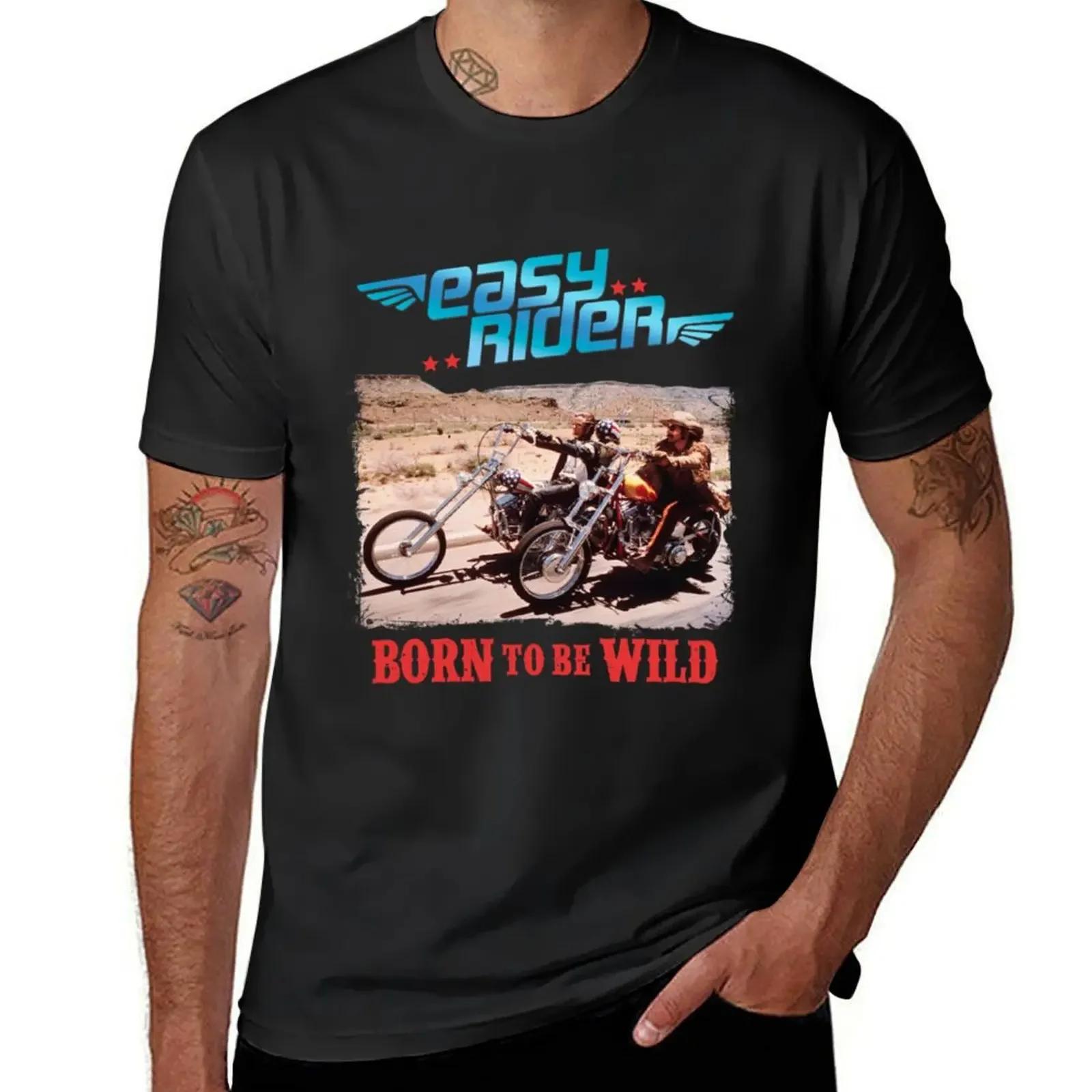 

Футболка Easy Rider Born to be Wild літній одяг одяг в стилі аніме графіка чоловічі футболки повсякденний стильний S