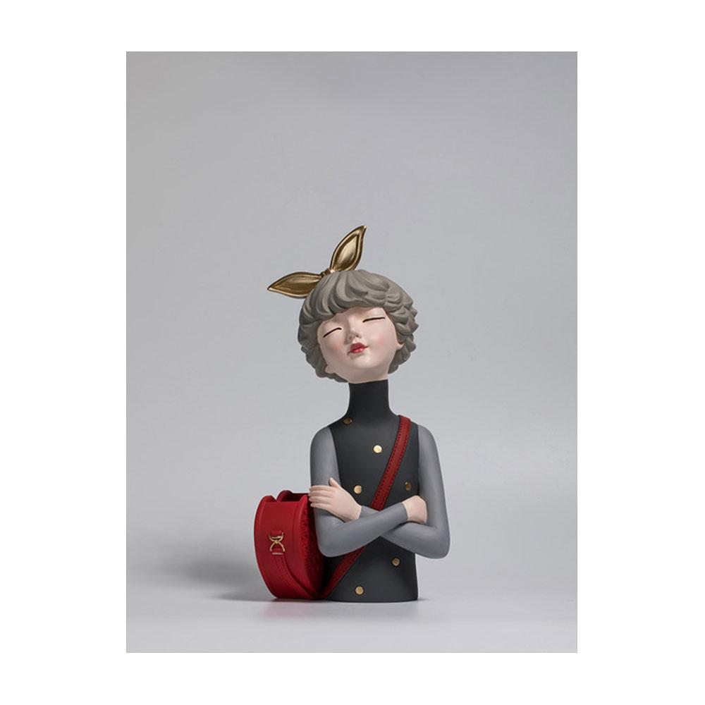 Harz Mädchen Kunst Wohndekor Dekoration Zimmer Figuren Für Innen Schreibtischzubehör Kawaii Statue Skulpturen Nordisch Wohnen