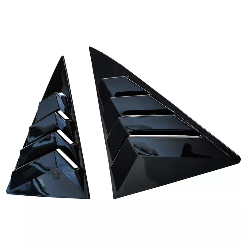 For Toyota Camry 2012-2017 7th Glossy Black Side Window Louver Shutter Cover 2X