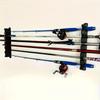 2pcs Wall Mounted Fishing Rod Storage Rack - Holds 6 Rods, Saves Space, Easy Access