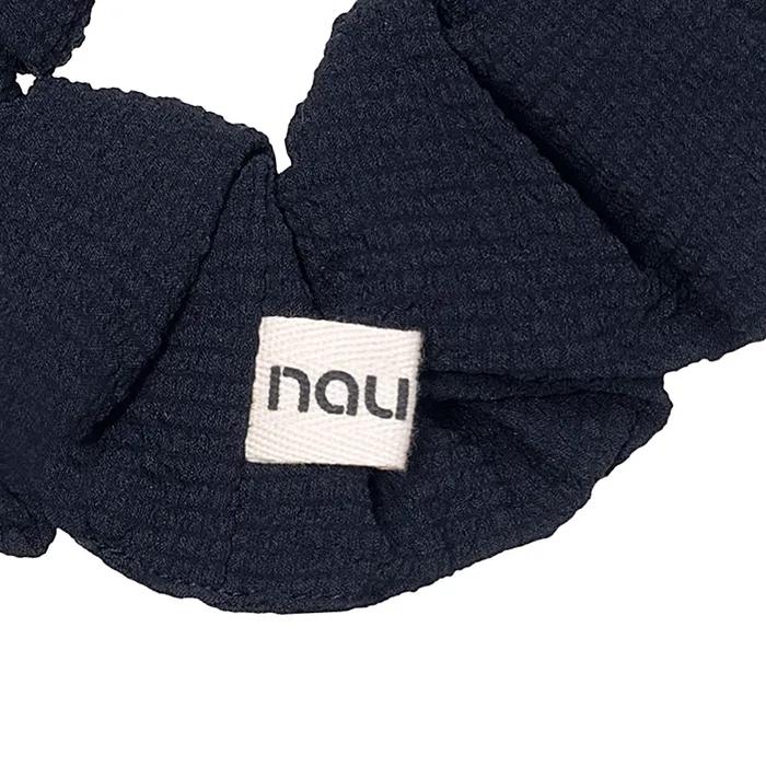 Pebble Seersucker Scrunchie Navy
