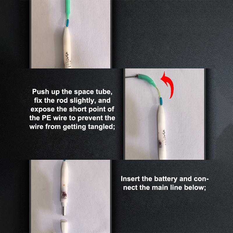 Slight Light Biting Hook Color Changing Flashing Design Electronic Rod Electronic Alarm Induction Technology No Float Required