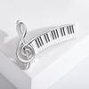 Music Lover's Creative Piano Musical Note Brooch, Compact and Elegant Artistic Instrument Pin for Women, Men, and S - Safety Pin with Button Closure