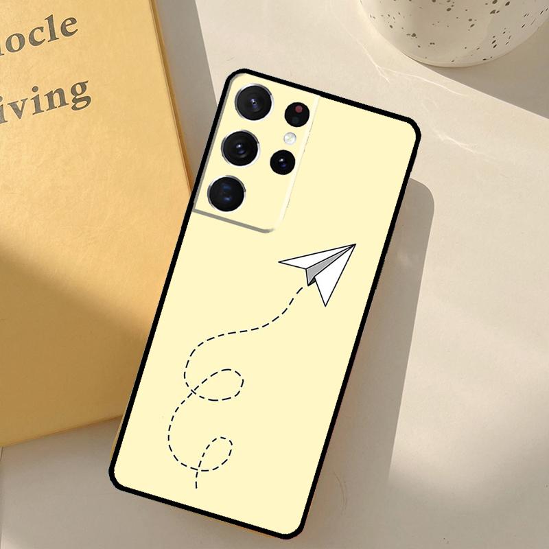 Airplane Aircraft Phone Case For Samsung Galaxy S24 Ultra S20 S21 S22 S23 S25 S9 S10 Plus S25 FE Cover Shell