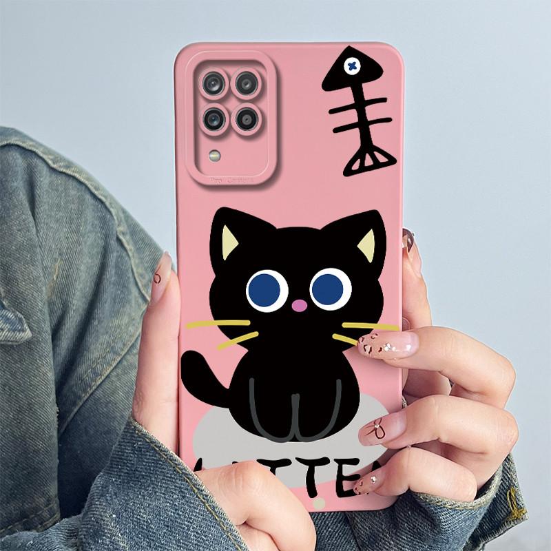 For Samsung Galaxy A12 M12 F12 4G 5G Case Astronaut Cover Soft Liquid Silicone Phone Funda Shell For SamsungA12 A 12 Phone Bags