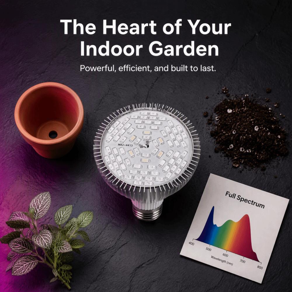 50W Power Plant Grow Lamp E27 Socket Horticulture Grow Light Practical Grow Light Bulb  Garden
