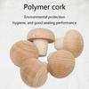 50 Pieces Wood Wine Corks Wine Stopper T Shaped Stoppers Wine Bottle Stopper Wood Material Perfect Gift for Wine Lovers