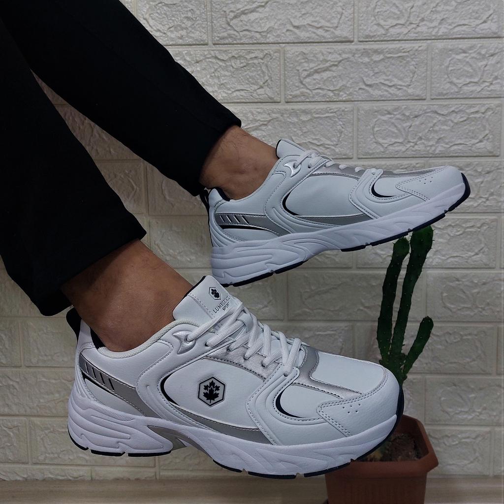 Lumberjack Pol Pu White Memor Foam Comfortable Sole Men's Sports Shoes