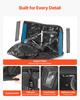 VEVOR Bike Travel Bag, Transport Universal Bicycle Storage Case Bag with TSA Lock, Support Plates, Protection and Fork Mount Stabilisation