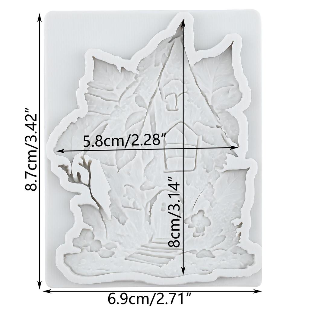 Fairy Garden Silicone Mold Fairy House Fondant Molds Cake Decorating Tools Theme Cake Dessert Decorated Chocolate Candy Mold