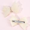 2Pcs Popular Pearls Bow Hair Clips Korean Style Hairpins Elegant Sweet Rhinestone Barrette For Girls Kids Headdress Accessories