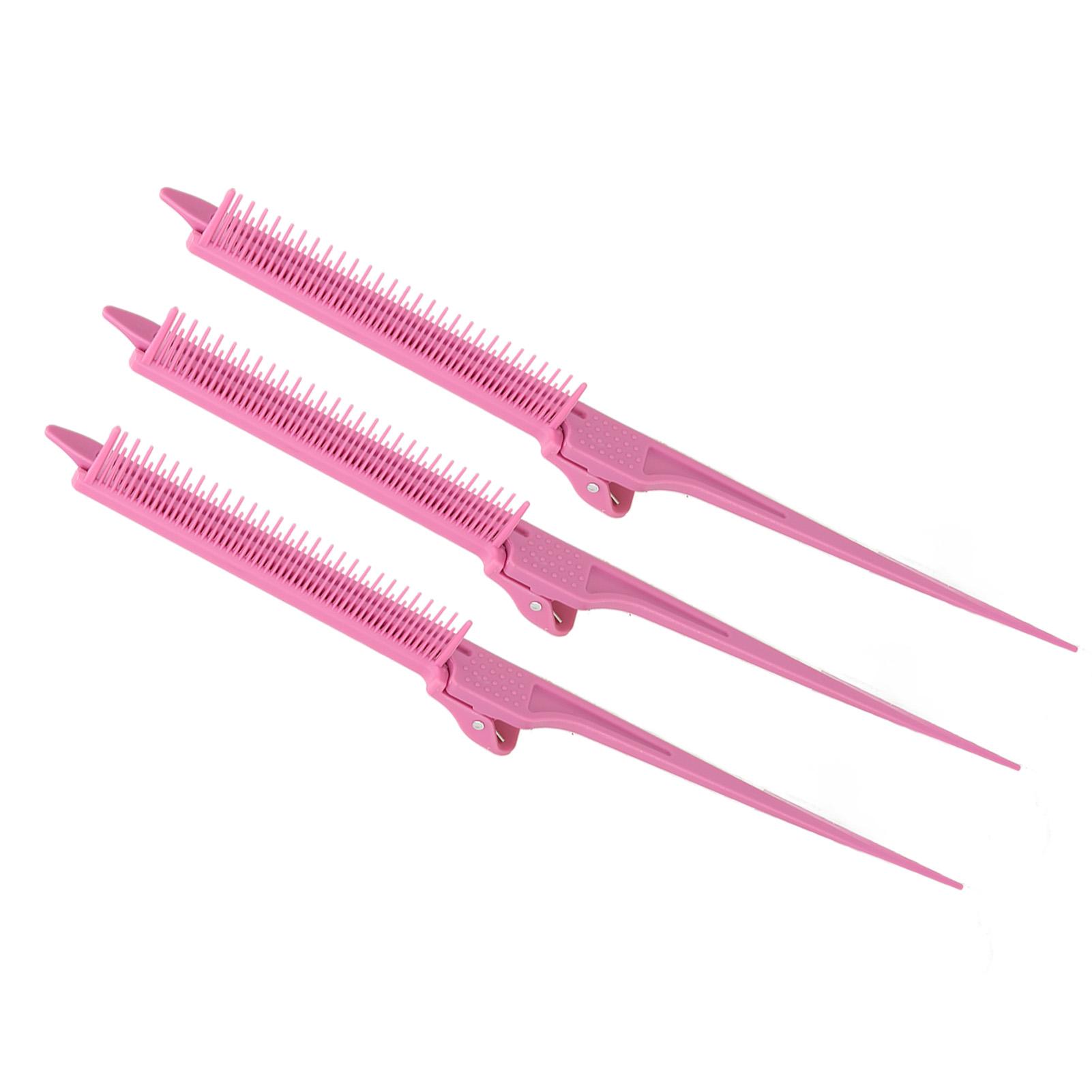 

3 шт. расческа с крысиным хвостом, закругленные зубья, портативная заколка для волос, расческа для мелирования, многофункциональная укладка волос