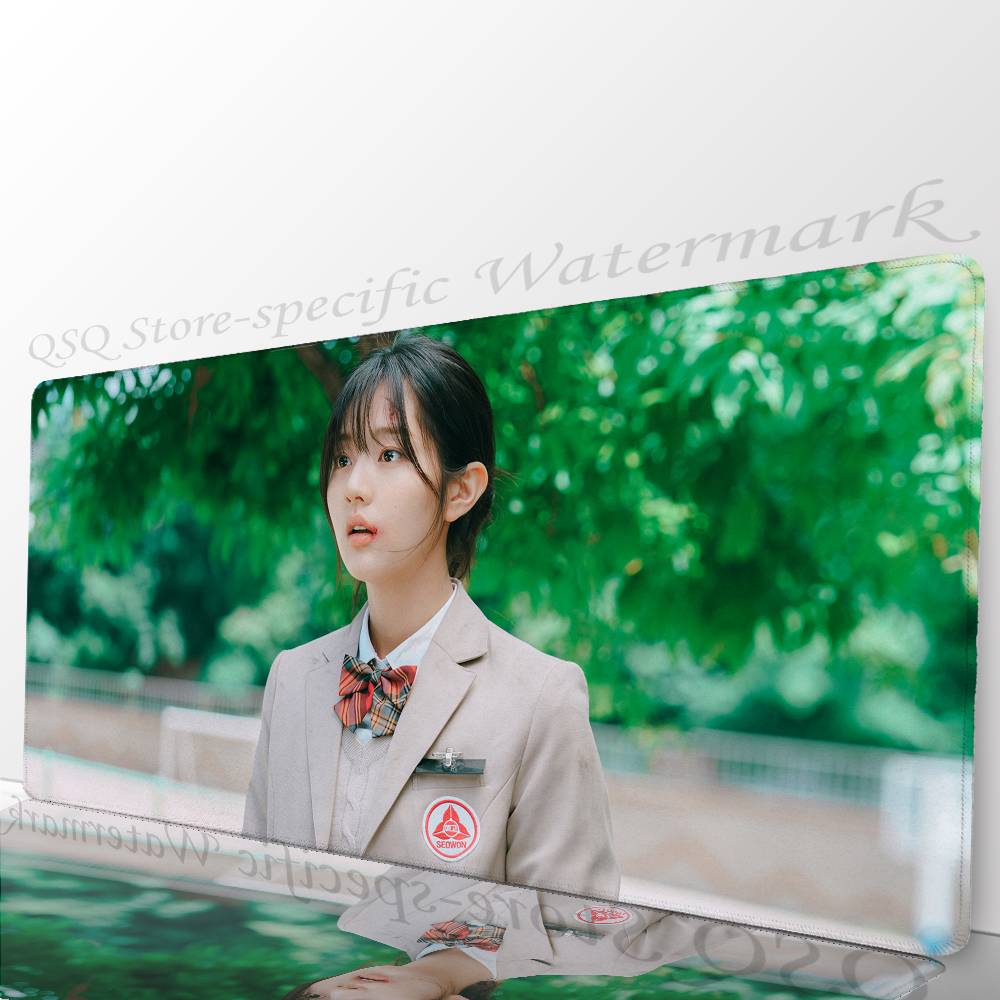 Korean Celebrity S-Shin Eun Soo Mousepad Non-slip Suitable For Office Computers Laptops E-sports Game Desk Mats XXL Keyboard