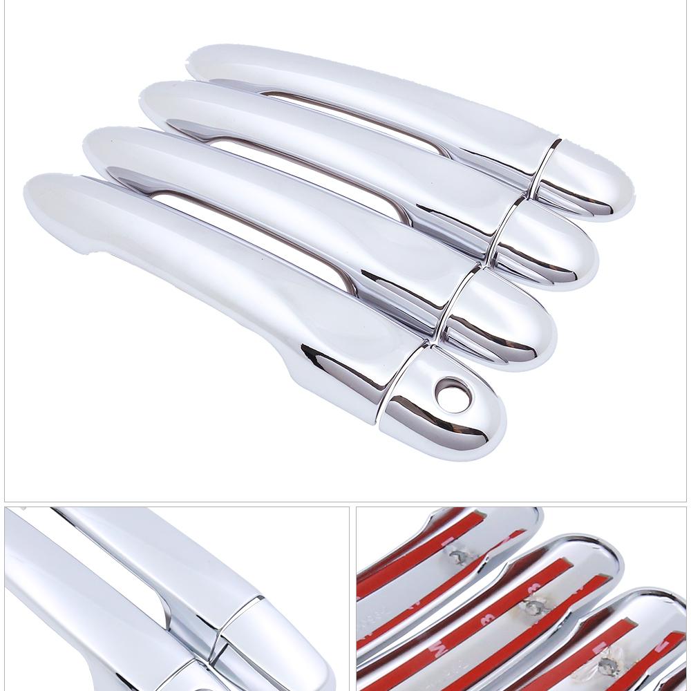 

для Renault Grand Scenic III XMOD 2010 2011 2012 2013 2014 2015 2016 Хромована кришка дверної ручки Зовнішні автомобільні наклейки Аксесуари 1 Keyhole 4 Button