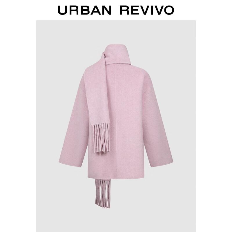 UR Women s Wool Scarf Tassel Coat S