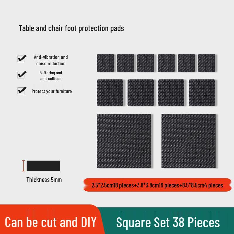 Anti-Slip Silent Wear-Resistant Table Leg Pads