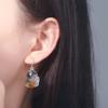 Resin Halloween Earrings Rhinestone Pumpkin Dangle Earrings Cute Ghost Ear Studs  Girl