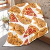 3D Print Sugar Food Cookie Pattern Flannel Throw Blanket King Queen Size for Bed Living Room Couch Sofa All Season Warm Blanket