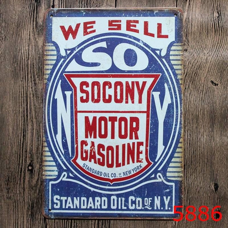 Retro Car Repair Shop Tin Sign for Bar or Living Room Decor
