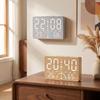 Large LED Screen Electronic Table Clock Temperature Monitor LED Wall Clock  Desk Use