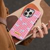 Korean Cute Girl Plaid Bow Apple 17promax Mobile Phone Case iPhone12 with Magnetic Protective Case
