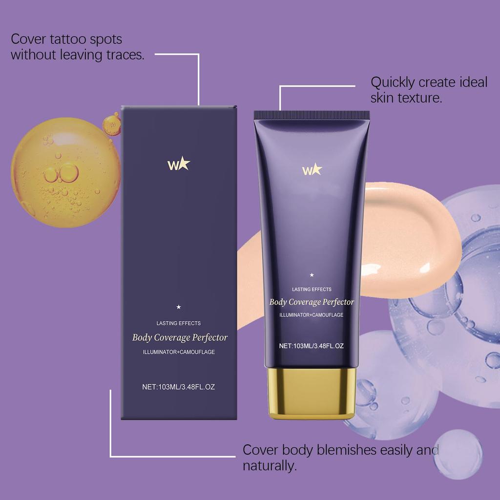 Body Concealer Cream for Tattoo Coverage And Scars On Legs Arms and Face, Long Lasting Waterproof Full Coverage Concealer For Women Men 1 PC