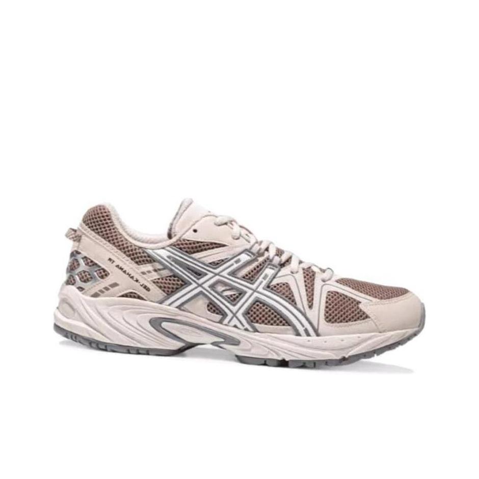 Asics Gel-Kahana Tr Mesh Fabric Synthetic Leather Comfortable Daily Low-Top Dad Shoes Unisex Sneaker Brown 1203A390-022