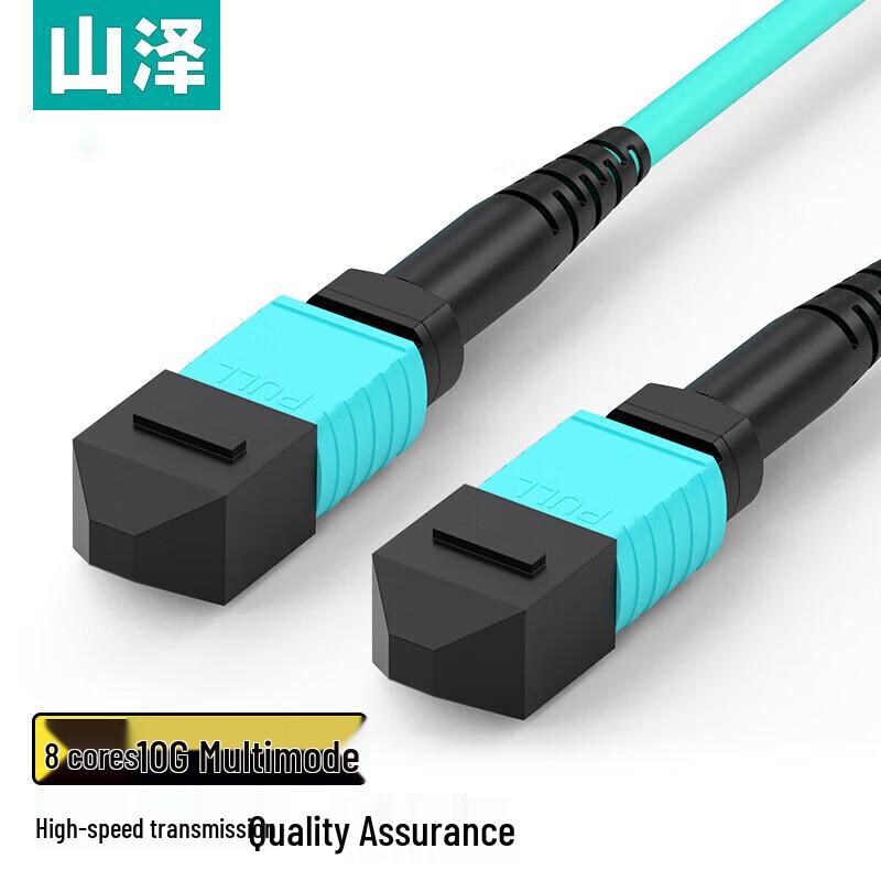 SAMZHE 8-Core MPO OM3 Multimode Fiber Patch Cable