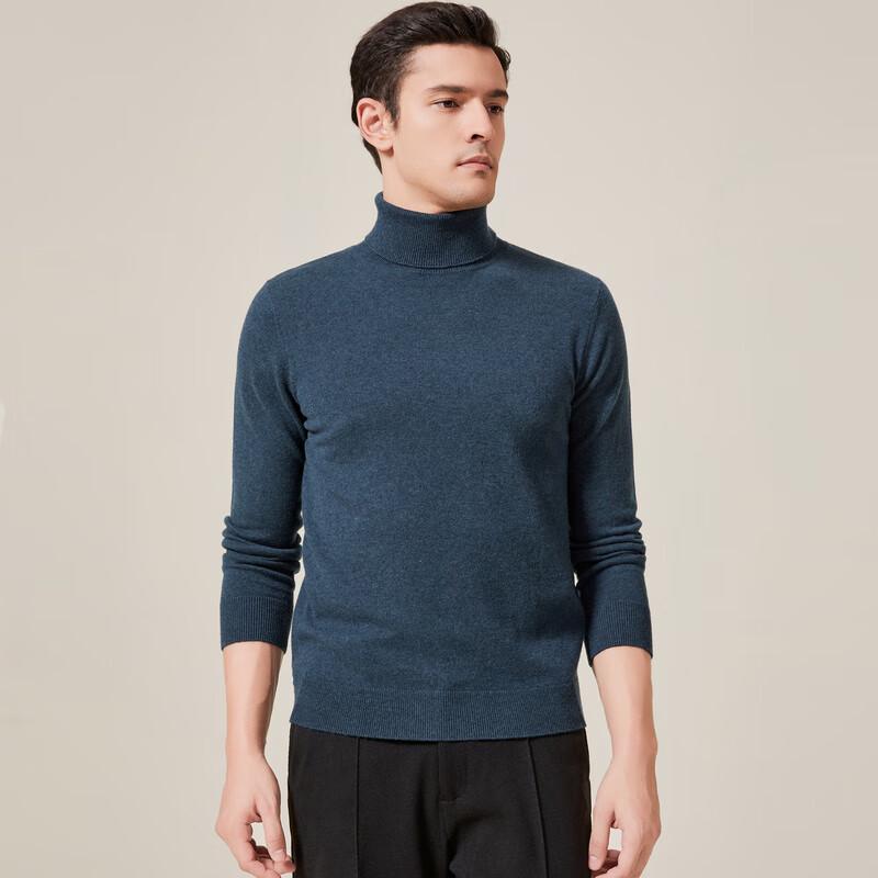Jinjuan Men's 100% Merino Wool Polo Sweater