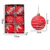 Gifts 6cm Christmas Ball Ornaments Flocked Glitter Accents Flocked Christmas Baubles Holiday Ball Ornaments Christmas Tree Decor