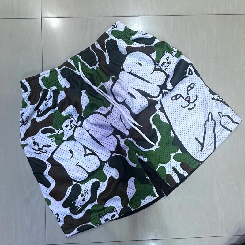 CAT Star Muay Thai Training Kickboxing Boxing Print Shorts Martial Art Boxer Unisex Men Women Kid Pants Fighting Fitness Gym Sport Workout