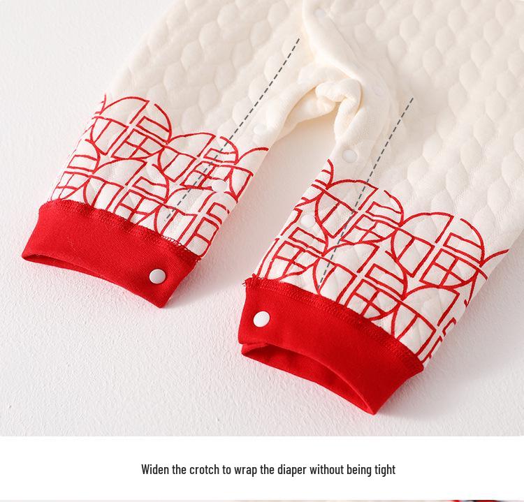 Newborn & Baby Pure Cotton Warm Clothes for New Year and 100 Days Celebration