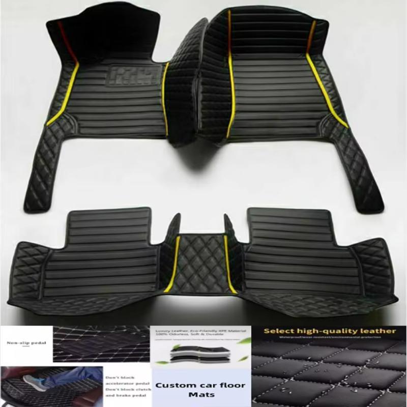 5D leather waterproof Custom Car Floor Mats For Chevrolet Spark Matiz Auto Foot Coche Accessorie liners