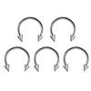 36PC Stainless Steel Horseshoe Septum Piercing Lot Horseshoe Nose Piercing Ring Bulk Fake Nose Ring Horseshoe Earring Cartilage