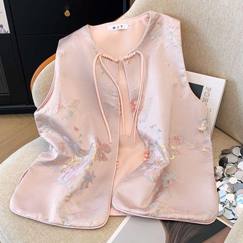 Vest Jacquard Year Women's New Skinny Top 2025 Fashion Trend