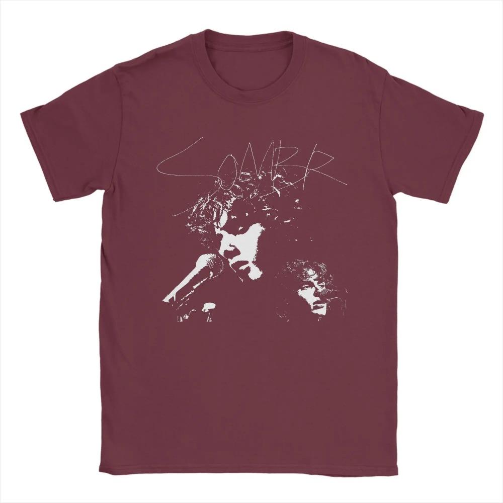 Vintage Sillhouette Style Sombr Singer T-Shirt Men Crewneck  T Shirt  Short Sleeve Tee Shirt Gift Idea Tops