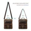 CONTACT'S Genuine Leather Sling Shoulder Bags for Men High Quality Messenger Business Bags Durable Men Crossbody Bags for 8.3 Inch Pad