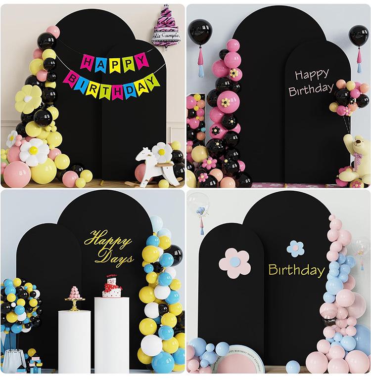 Wedding & Party Half-Round Stretch Arch Fabric Cover
