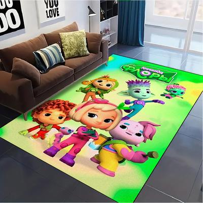 Flora’s Team Cartoon Carpet Rug for Living Room Bedroom Home Sofa Decoration,Kids Play Non-slip Floor Mat