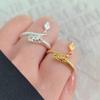 Bring Good Luck Tail Ring Adjustable Dragon Shaped Open Ring Dragon's Tail Qiankun Lucky Ring